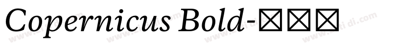 Copernicus Bold字体转换 Copernicus Bold字体转换
